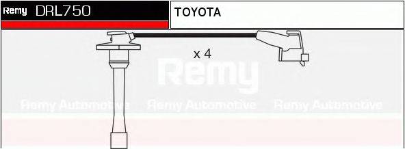 DELCO REMY DRL750 Комплект дротів запалювання