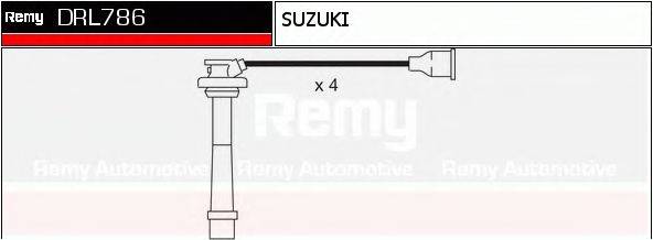 DELCO REMY DRL786 Комплект дротів запалювання