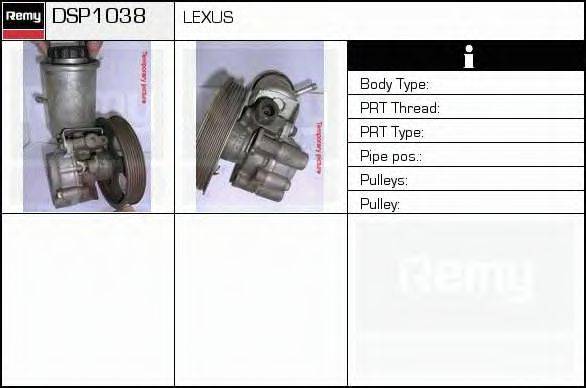 DELCO REMY DSP1038 Гідравлічний насос, кермо