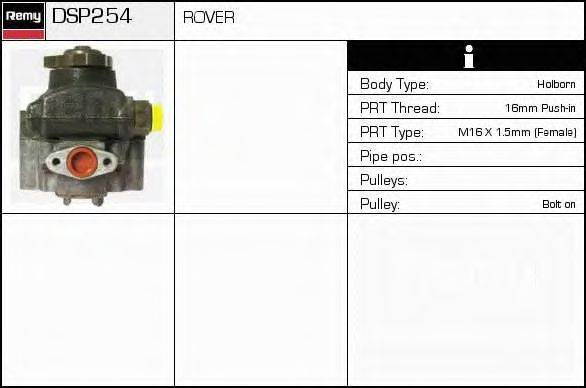 DELCO REMY DSP254 Гідравлічний насос, кермо