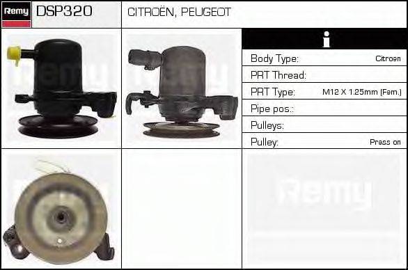 DELCO REMY DSP320 Гідравлічний насос, кермо