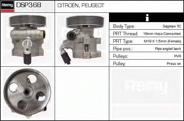 DELCO REMY DSP368 Гідравлічний насос, кермо