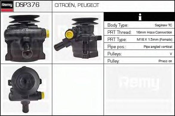 DELCO REMY DSP376 Гідравлічний насос, кермо