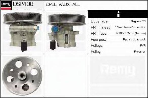 DELCO REMY DSP408 Гідравлічний насос, кермо