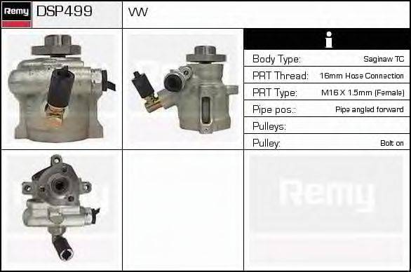 DELCO REMY DSP499 Гідравлічний насос, кермо