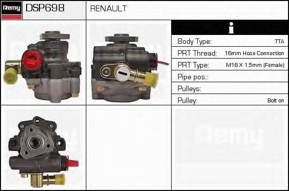 DELCO REMY DSP698 Гідравлічний насос, кермо