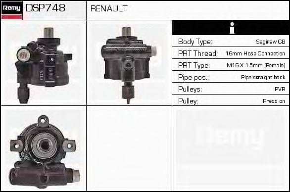 DELCO REMY DSP748 Гідравлічний насос, кермо