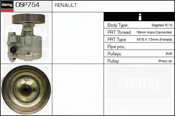 DELCO REMY DSP754 Гідравлічний насос, кермо