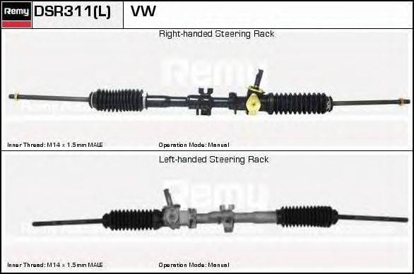 DELCO REMY DSR311L Рульовий механізм