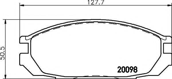 PAGID T0364 Комплект гальмівних колодок, дискове гальмо