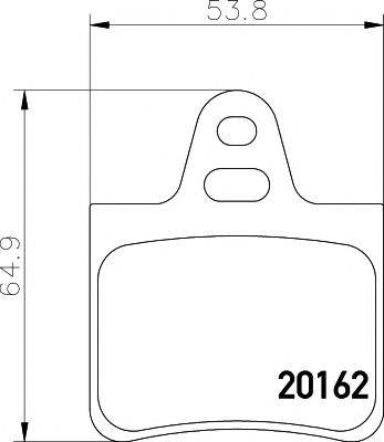 PAGID T9008 Комплект гальмівних колодок, дискове гальмо