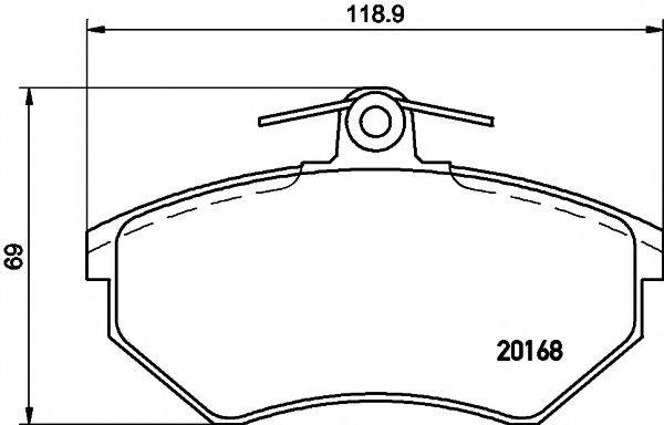 PAGID T5050 Комплект гальмівних колодок, дискове гальмо