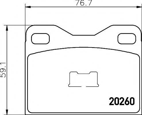 PAGID T4081 Комплект гальмівних колодок, дискове гальмо