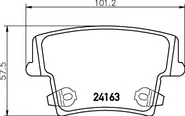 PAGID T1502 Комплект гальмівних колодок, дискове гальмо