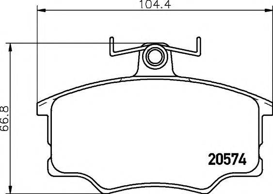 PAGID T5003 Комплект гальмівних колодок, дискове гальмо