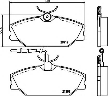 PAGID T9033 Комплект гальмівних колодок, дискове гальмо