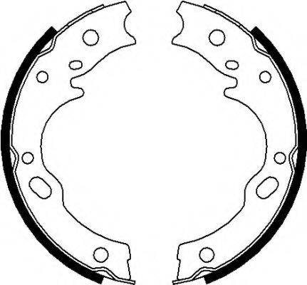 PAGID H1769 Комплект гальмівних колодок, стоянкова гальмівна система