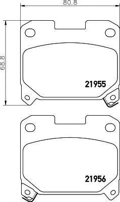 PAGID T3119 Комплект гальмівних колодок, дискове гальмо