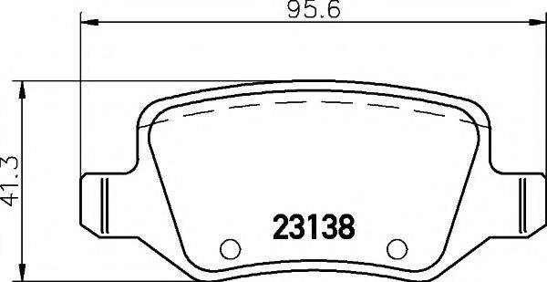 PAGID T1530 Комплект гальмівних колодок, дискове гальмо