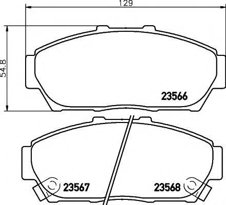 PAGID T1306 Комплект гальмівних колодок, дискове гальмо