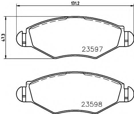 PAGID T1245 Комплект гальмівних колодок, дискове гальмо