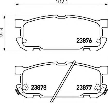 PAGID T1337 Комплект гальмівних колодок, дискове гальмо