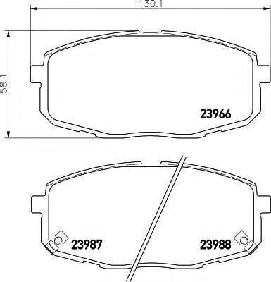 PAGID T1378 Комплект гальмівних колодок, дискове гальмо