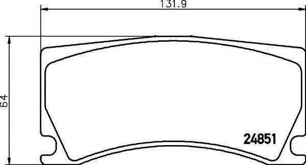 PAGID T1790 Комплект гальмівних колодок, дискове гальмо