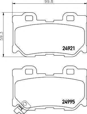 PAGID T1902 Комплект гальмівних колодок, дискове гальмо