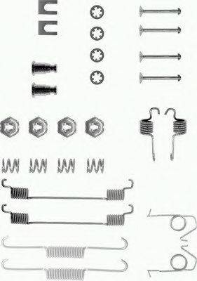 PAGID X0026 Комплектуючі, гальмівна колодка