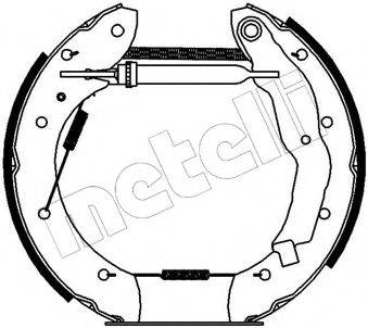 METELLI 510067 Комплект гальмівних колодок