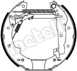 METELLI 510088 Комплект гальмівних колодок