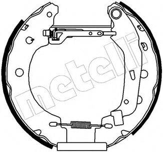 METELLI 510097 Комплект гальмівних колодок