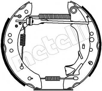 METELLI 510165 Комплект гальмівних колодок