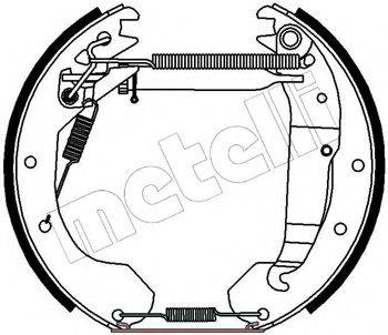 METELLI 510175 Комплект гальмівних колодок