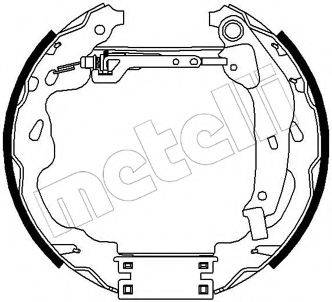 METELLI 510184 Комплект гальмівних колодок