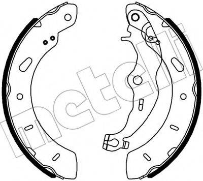 METELLI 530563 Комплект гальмівних колодок