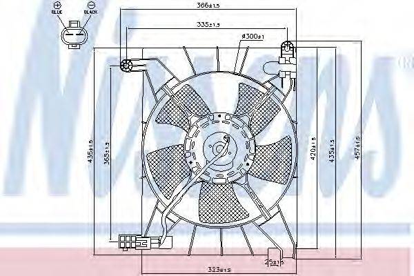 NISSENS 85063 Вентилятор, охолодження двигуна