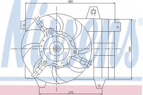 NISSENS 85072 Вентилятор, охолодження двигуна