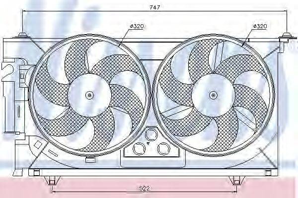 NISSENS 85084 Вентилятор, охолодження двигуна