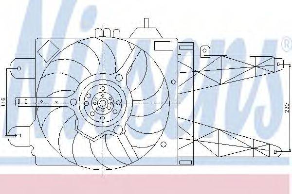 NISSENS 85158 Вентилятор, охолодження двигуна