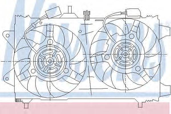 NISSENS 85161 Вентилятор, охолодження двигуна