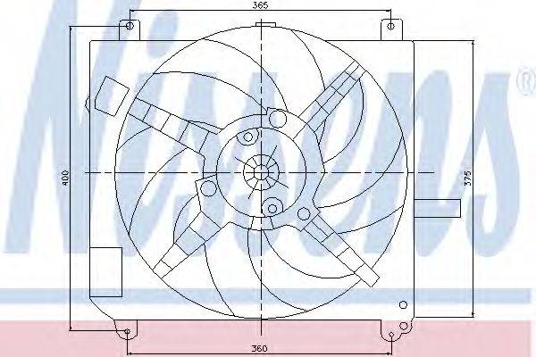 NISSENS 85167 Вентилятор, охолодження двигуна