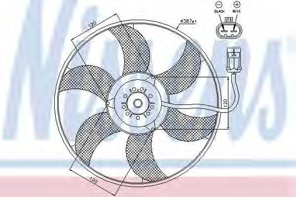 NISSENS 85194 Вентилятор, охолодження двигуна