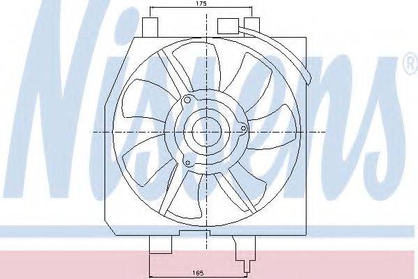 NISSENS 85275 Вентилятор, конденсатор кондиціонера