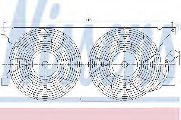 NISSENS 85402 Вентилятор, конденсатор кондиціонера