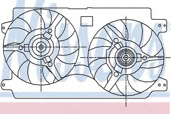 NISSENS 85442 Вентилятор, охолодження двигуна