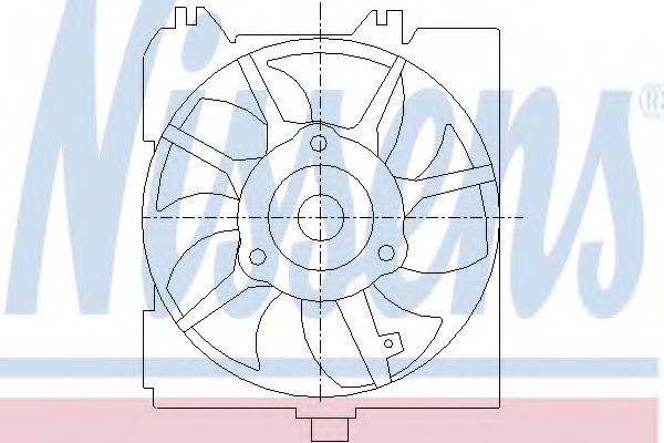 NISSENS 85455 Вентилятор, охолодження двигуна