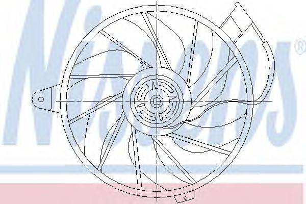NISSENS 85512 Вентилятор, конденсатор кондиціонера