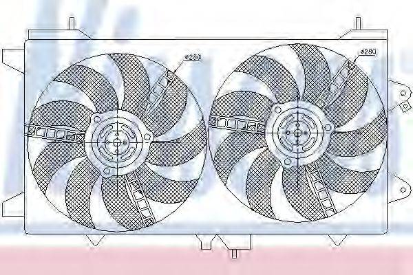 NISSENS 85566 Вентилятор, охолодження двигуна